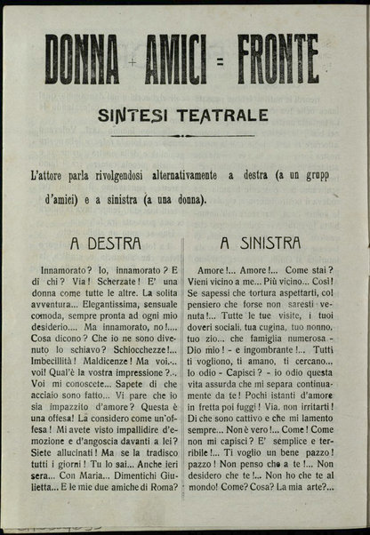 La folgore futurista / lanciata da A. Rognoni e G. Soggetti